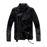 Chaqueta vaquera de motociclista negra vintage